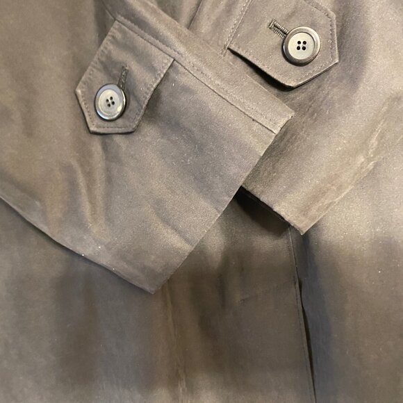 London Fog - M Petite -  Classic trench coat in black, same size as 8 almost - Picture 4 of 15
